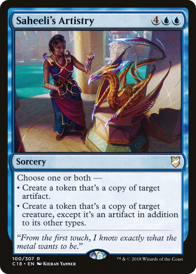 Saheeli's Artistry (C18-100) [Commander 2018]