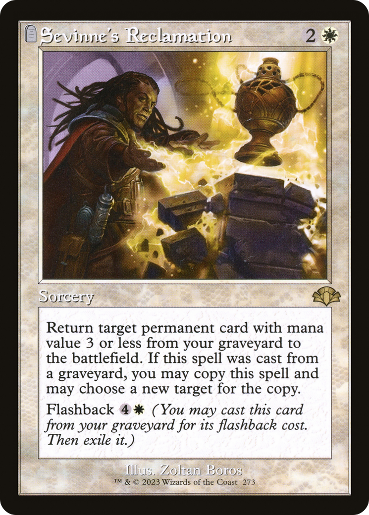Sevinne's Reclamation (DMR-273) [Dominaria Remastered]: (tombstone)
