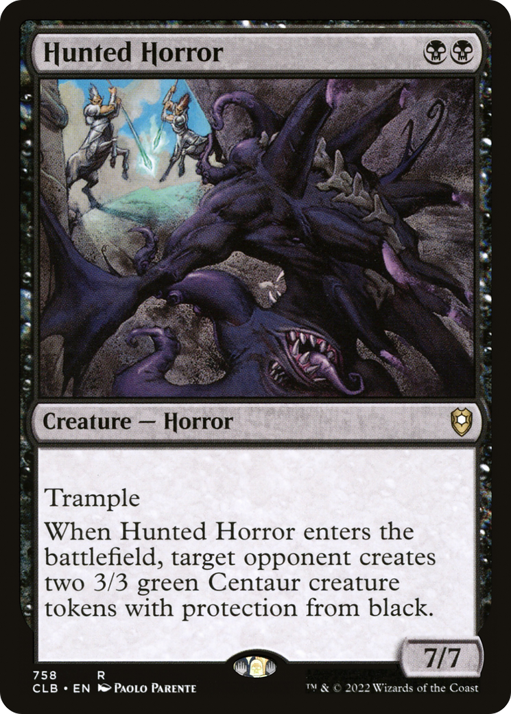 Hunted Horror (CLB-758) [Commander Legends: Battle for Baldur's Gate]