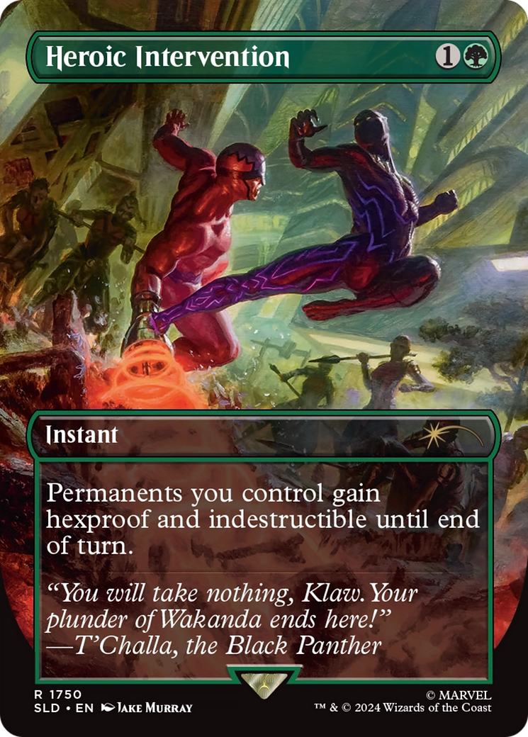 Heroic Intervention (SLD-1750) [Secret Lair Drop] (Borderless)
