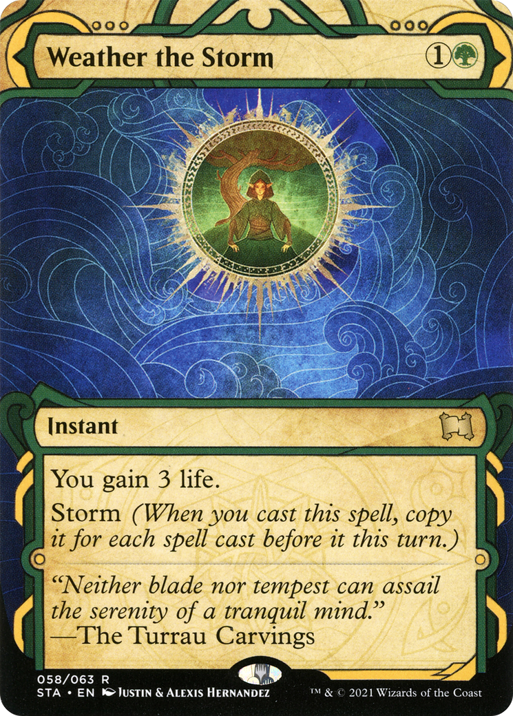 Weather the Storm (STA-058) [Strixhaven Mystical Archive]: (Showcase) (Borderless) Foil