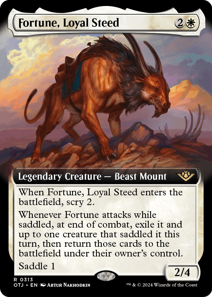 Fortune, Loyal Steed (Extended Art) (OTJ-313) [Outlaws of Thunder Junction]