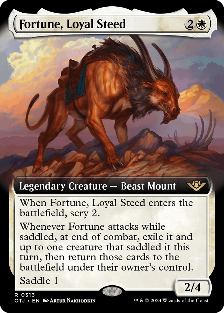 Fortune, Loyal Steed (OTJ-313) [Outlaws of Thunder Junction]: (Extended Art)