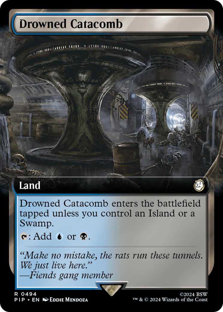 Drowned Catacomb (PIP-494) [Fallout]: (Extended Art) Foil