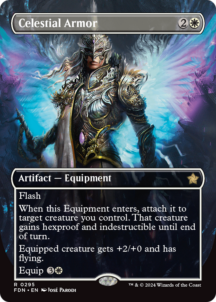 Celestial Armor (FDN-295) [Foundations] (Borderless)