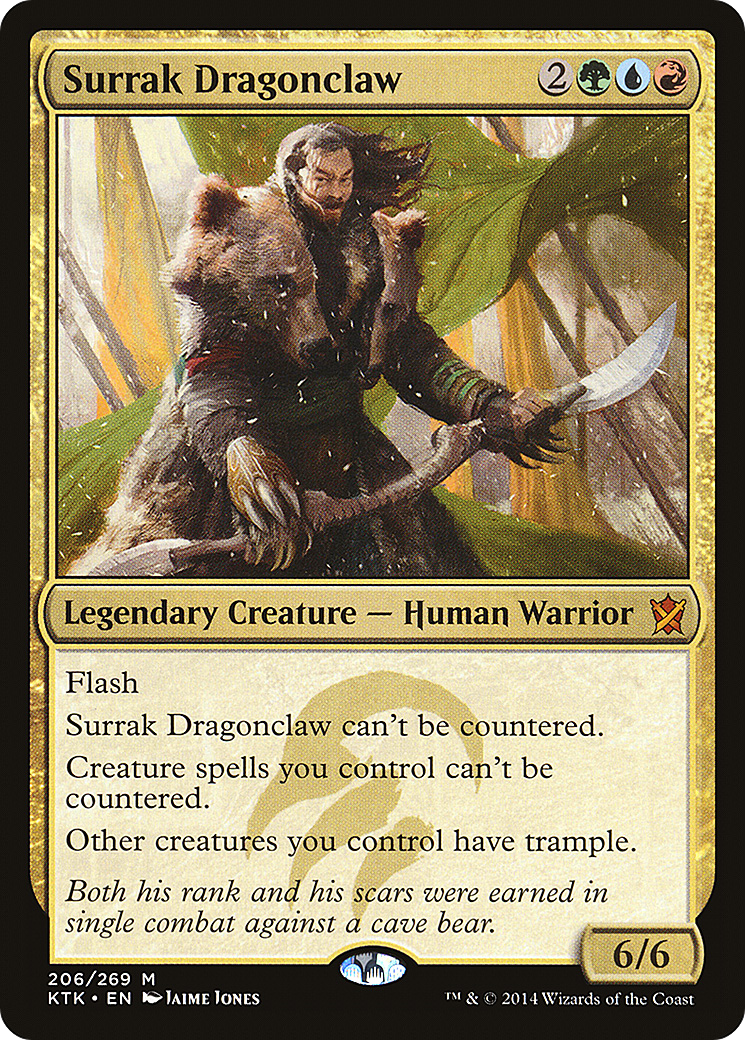 Surrak Dragonclaw (KTK-206) [Khans of Tarkir] Foil