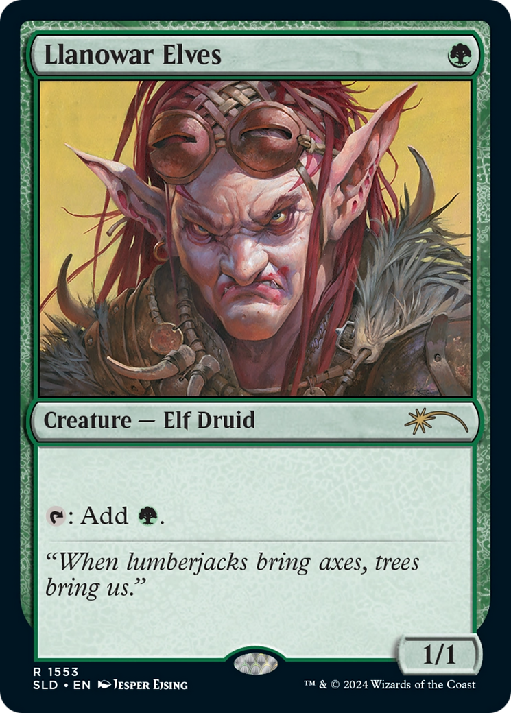 Llanowar Elves (SLD-1553) [Secret Lair Drop]