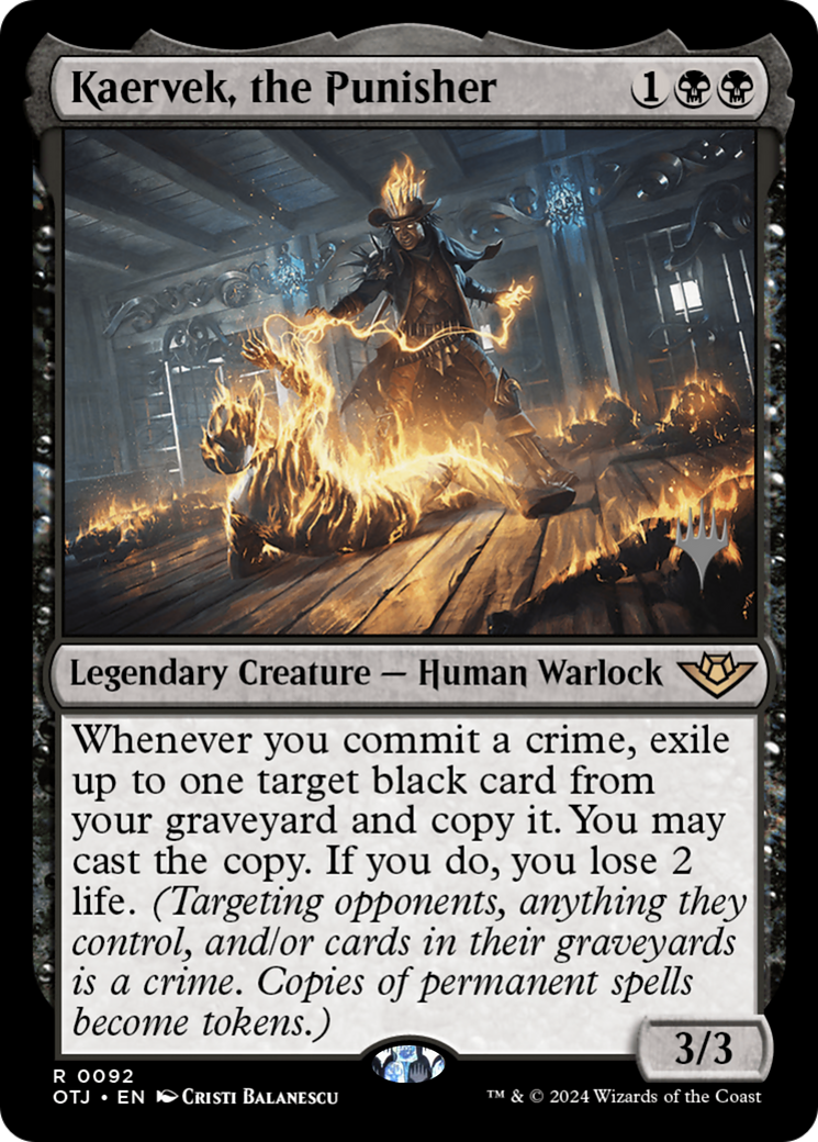 Kaervek, the Punisher (PPOTJ-92P) [Outlaws of Thunder Junction Promos] Foil