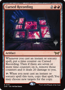 Cursed Recording (PPDSK-131P) [Duskmourn: House of Horror Promos] Foil