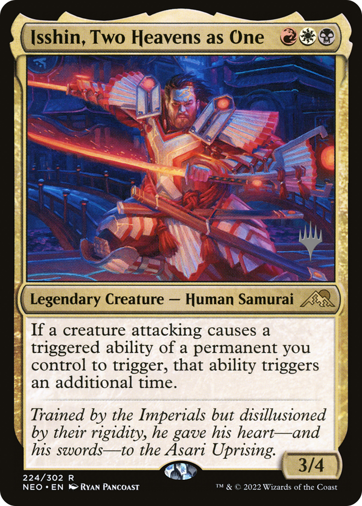Isshin, Two Heavens as One (PPNEO-224P) [Kamigawa: Neon Dynasty Promos] Foil