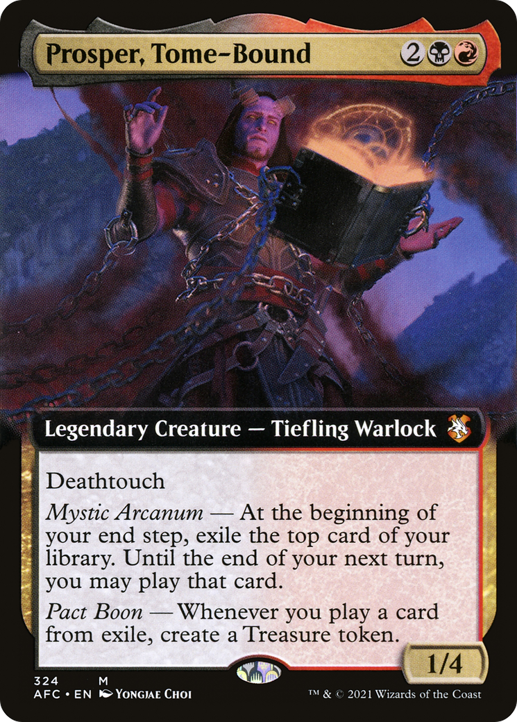 Prosper, Tome-Bound (Extended Art) (AFC-324) [Forgotten Realms Commander]