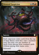 Fevered Suspicion (Extended Art) (AFC-316) [Forgotten Realms Commander]