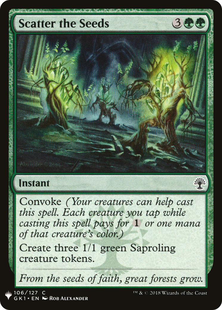 Scatter the Seeds (LIST-GK1-106) [The List]