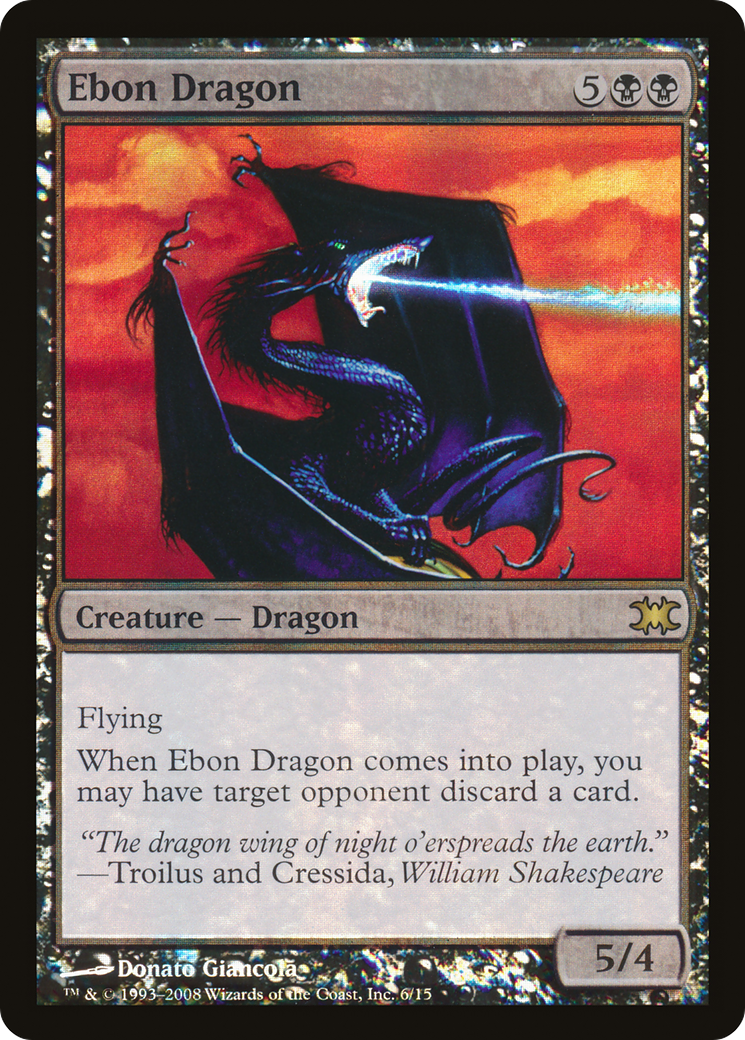Ebon Dragon (DRB-006) [From the Vault: Dragons] Foil