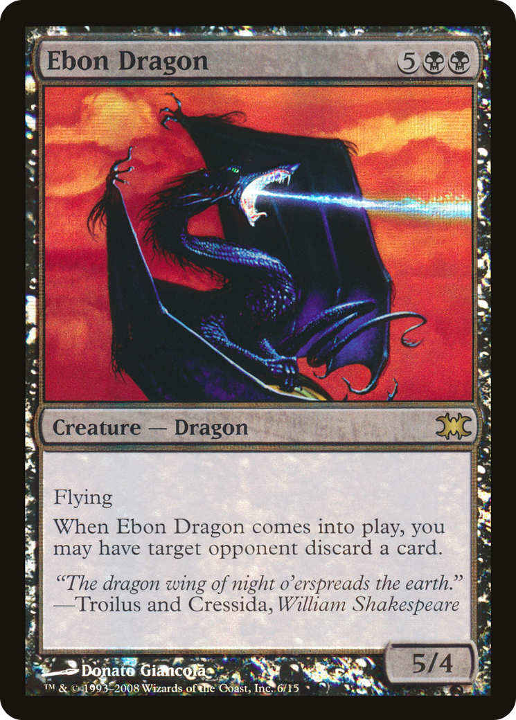 Ebon Dragon (DRB-006) [From the Vault: Dragons] Foil