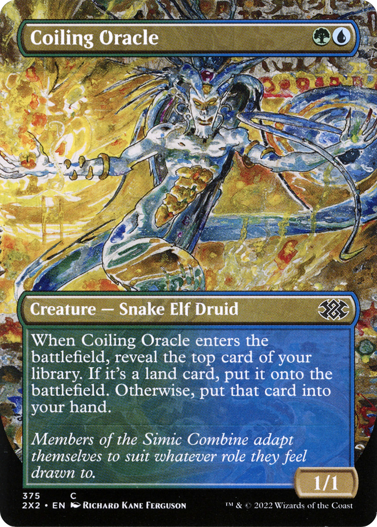 Coiling Oracle (Borderless) (2X2-375) [Double Masters 2022]