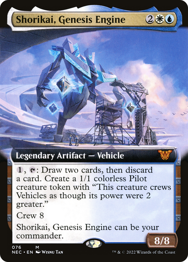 Shorikai, Genesis Engine (Extended Art) (NEC-076) [Neon Dynasty Commander]