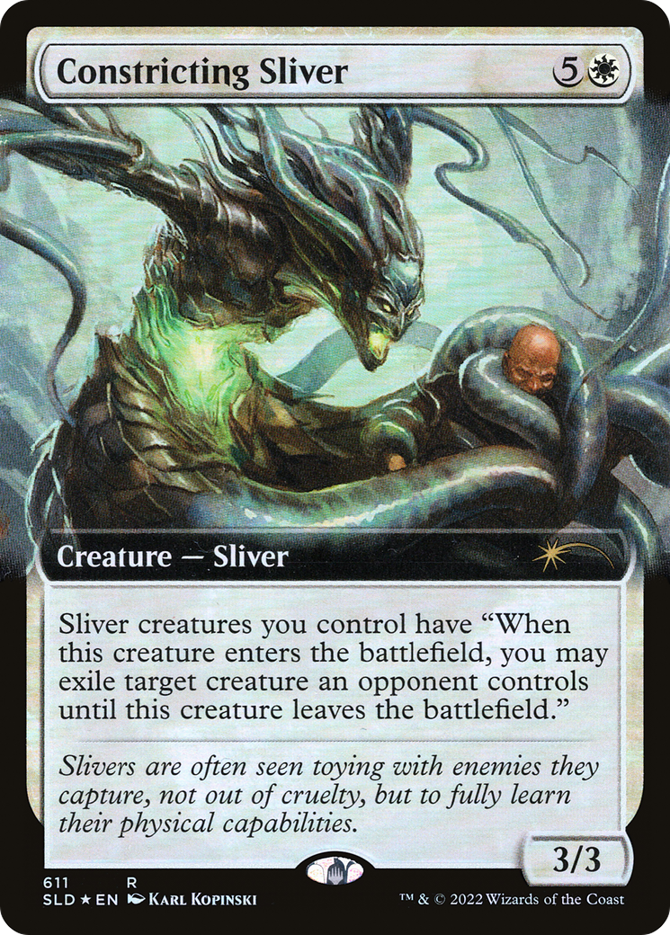 Constricting Sliver (SLD-611) [Secret Lair Drop]: (Extended Art) Foil