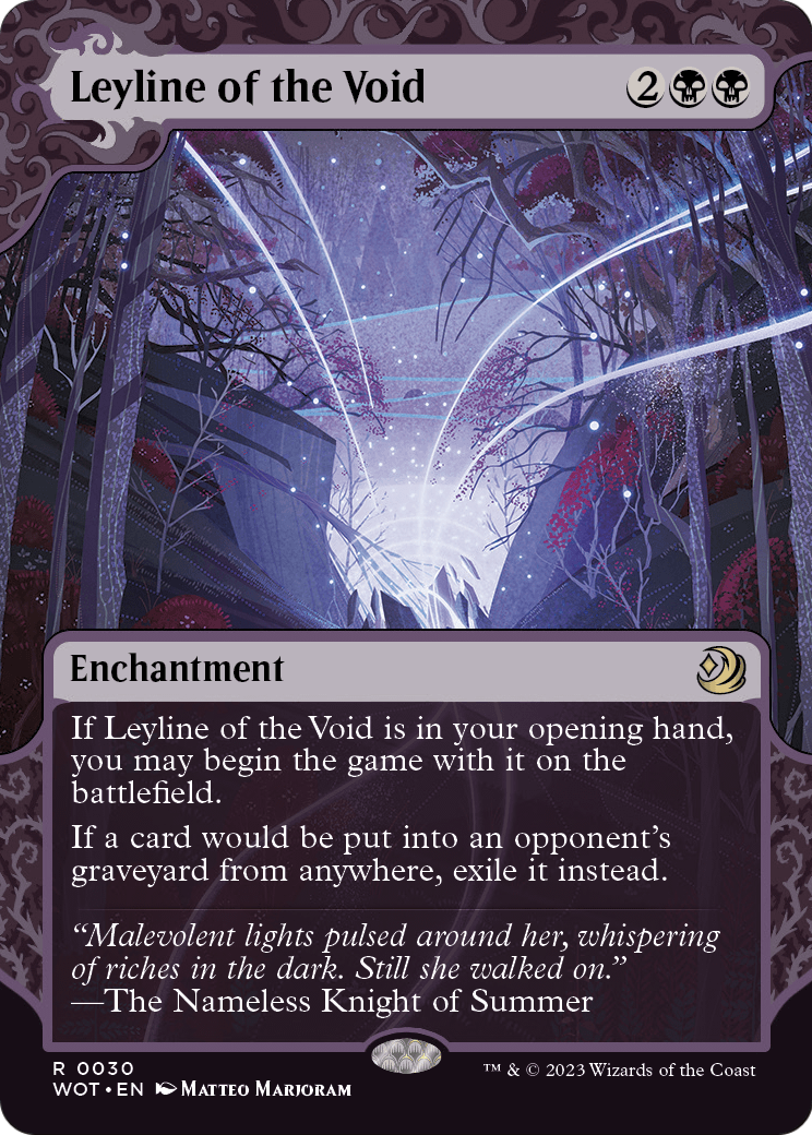Leyline of the Void (WOT-030) (Showcase) (Borderless) [Wilds of Eldraine: Enchanting Tales]