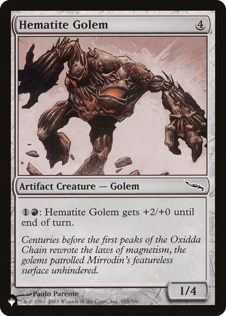 Hematite Golem (LIST-MRD-185) [The List]