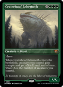 Craterhoof Behemoth (CMM-556) [Commander Masters] Etched Foil