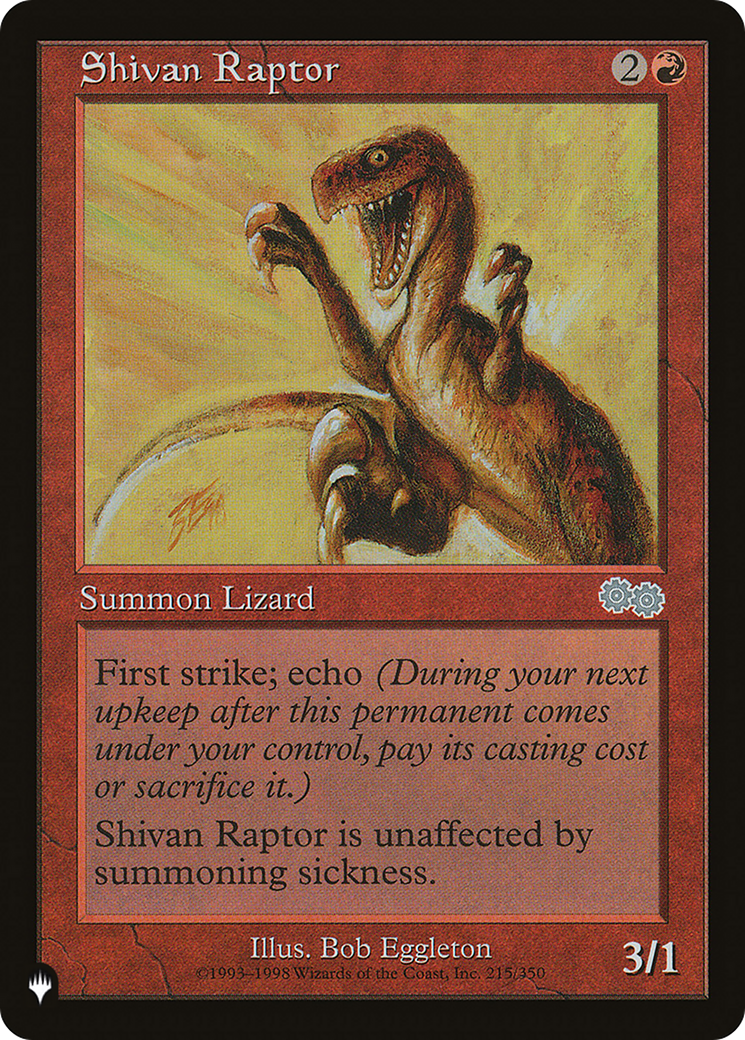Shivan Raptor (LIST-USG-215) [The List]