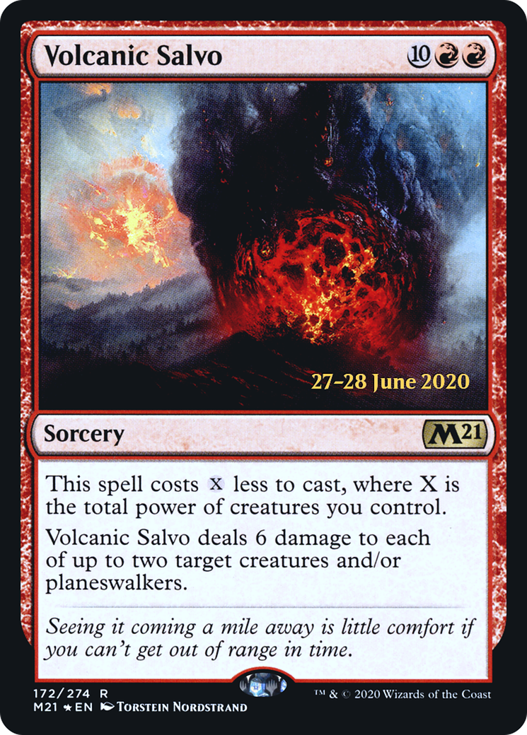 Volcanic Salvo (PRE-172S) [Core Set 2021 Promos] Foil