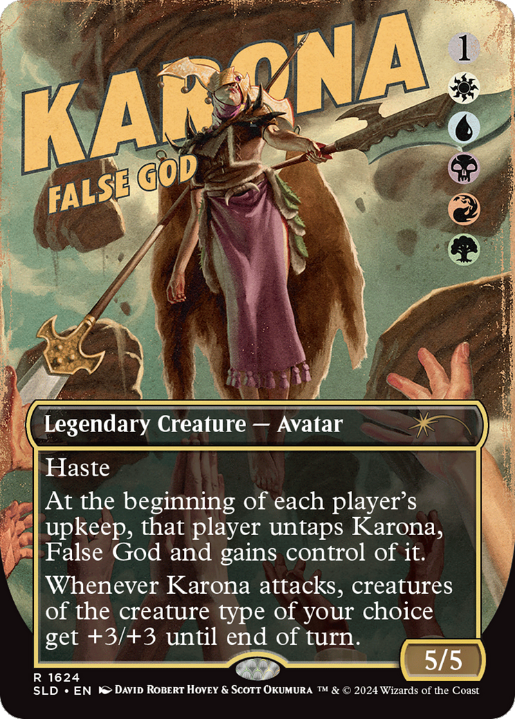 Karona, False God (SLD-1624) [Secret Lair Drop] (Borderless)