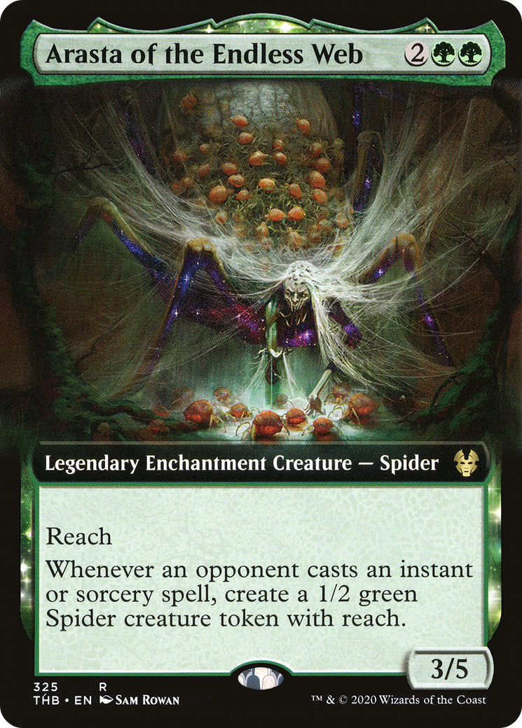 Arasta of the Endless Web (THB-325) [Theros Beyond Death]: (enchantment, Extended Art) Foil