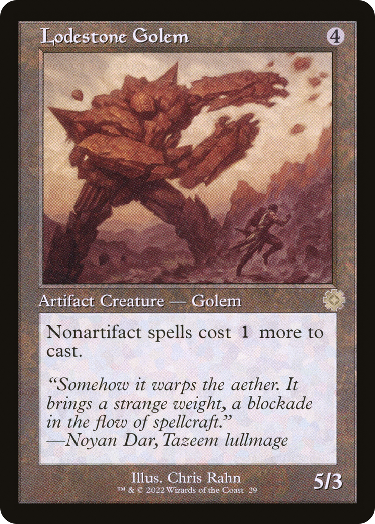 Lodestone Golem (BRR-029) [The Brothers' War Retro Artifacts]