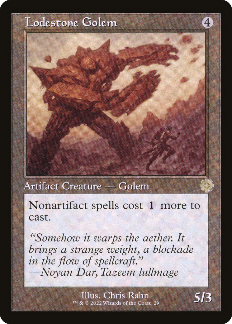 Lodestone Golem (BRR-029) [The Brothers' War Retro Artifacts]