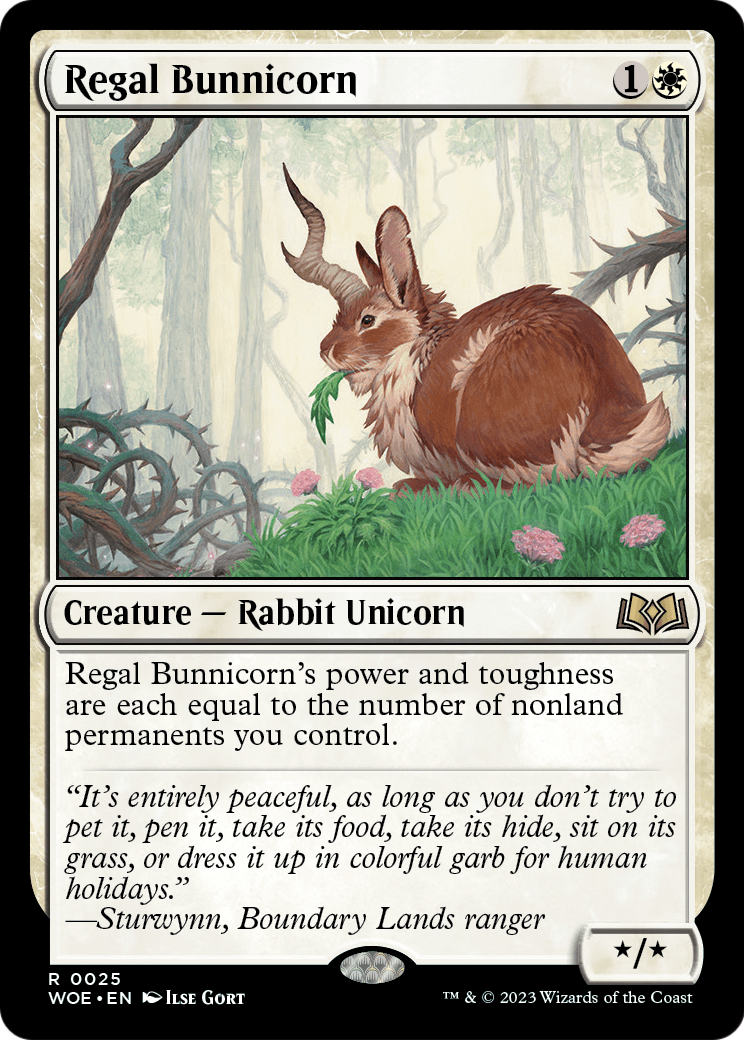 Regal Bunnicorn (WOE-025) [Wilds of Eldraine]