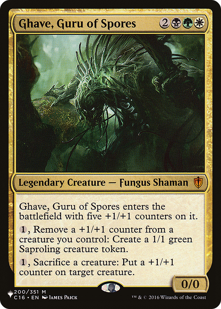 Ghave, Guru of Spores (LIST-C16-200) [The List]
