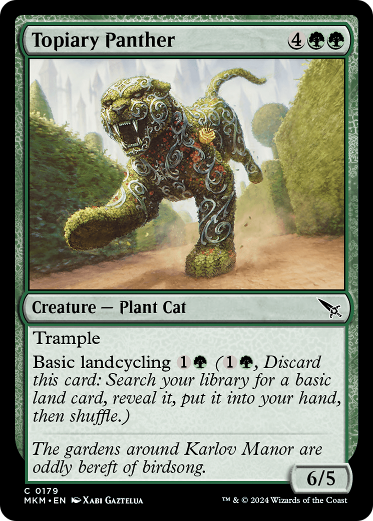 Topiary Panther (MKM-179) [Murders at Karlov Manor] Foil