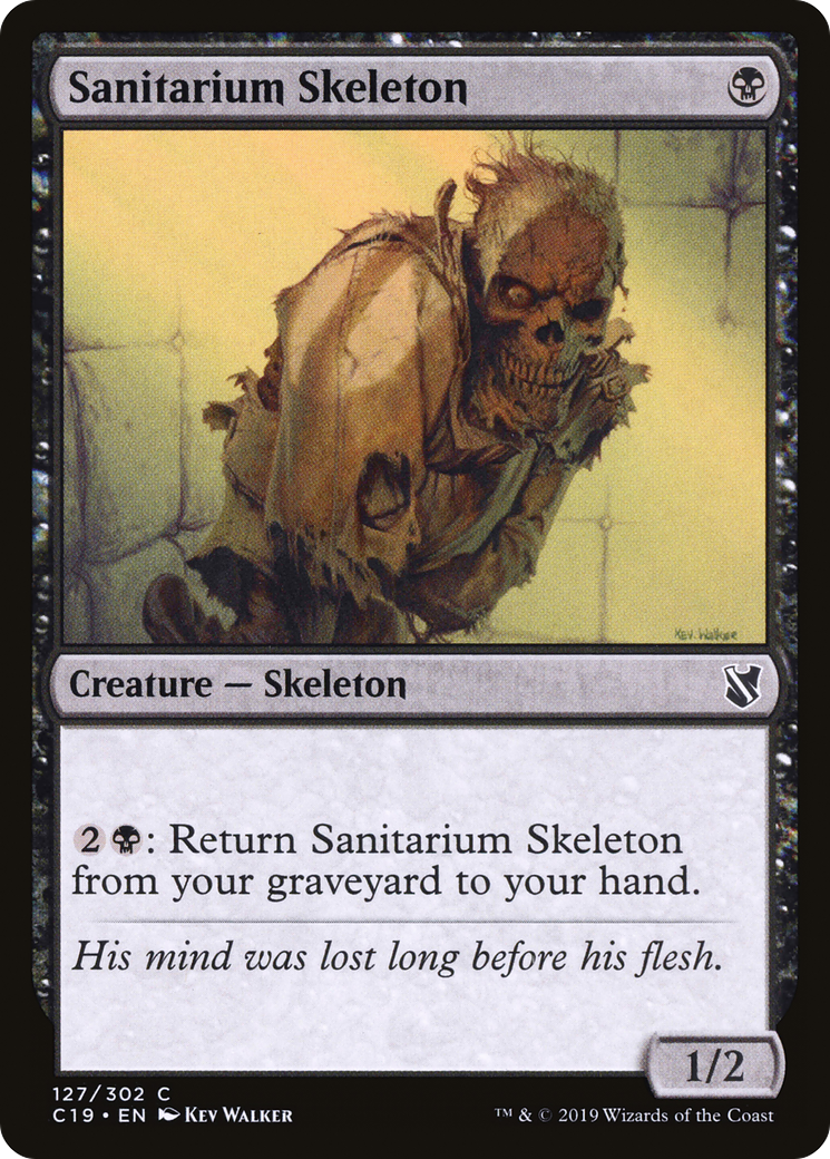 Sanitarium Skeleton (C19-127) [Commander 2019]