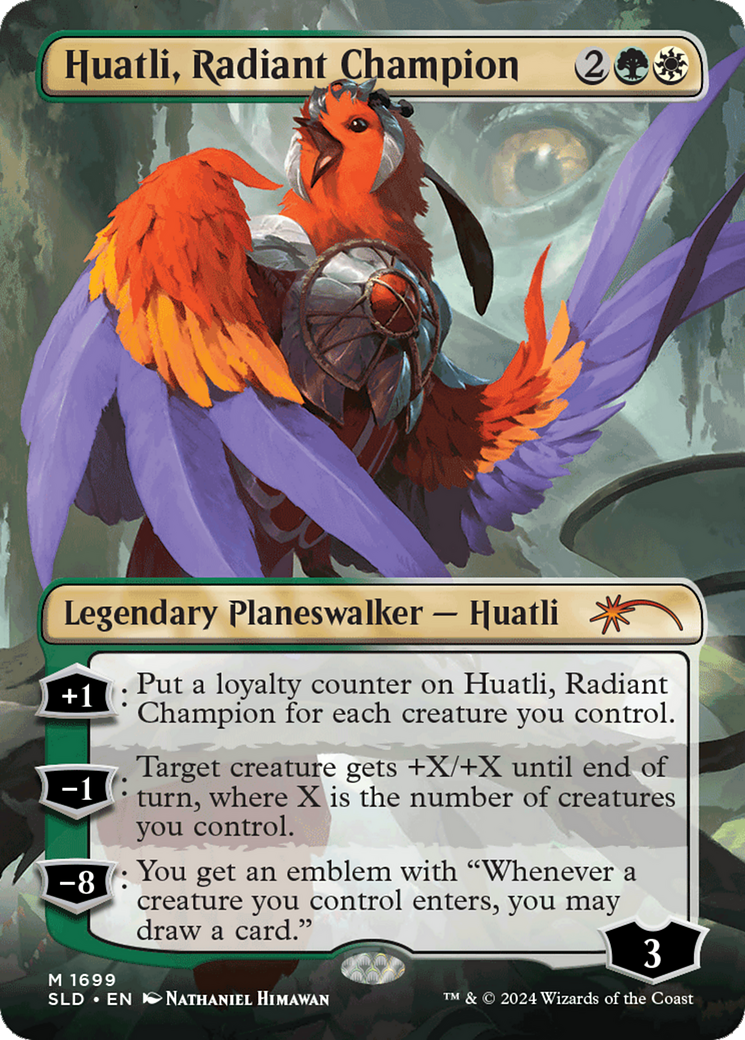 Huatli, Radiant Champion (SLD-1699) [Secret Lair Drop] (Borderless)