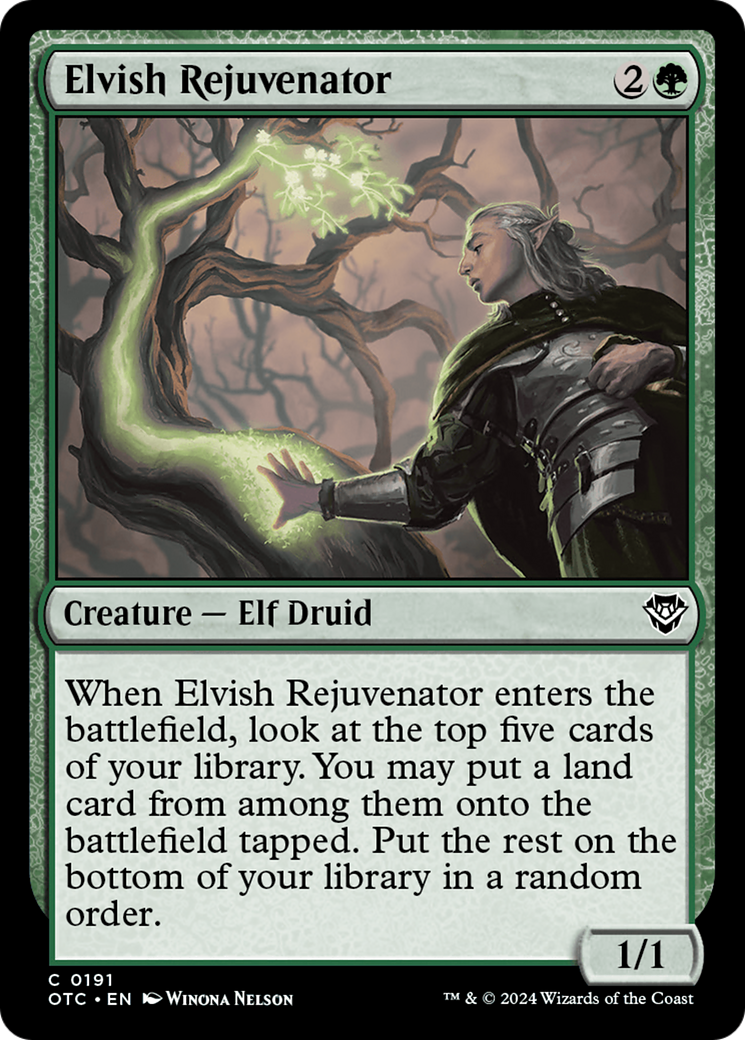 Elvish Rejuvenator (OTC-191) [Outlaws of Thunder Junction Commander]