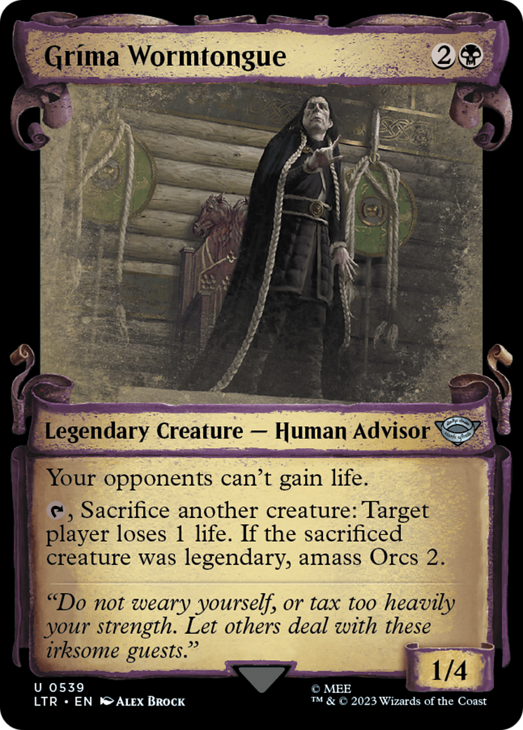 Grima Wormtongue (Showcase Scrolls) (LTR-539) [The Lord of the Rings: Tales of Middle-earth]
