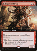 Belligerent Sliver (Extended Art) (SLD-636) [Secret Lair Drop] Foil