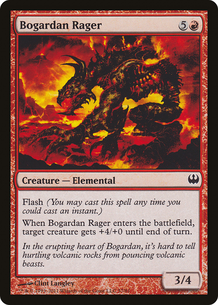 Bogardan Rager (DDG-057) [Duel Decks: Knights vs. Dragons]
