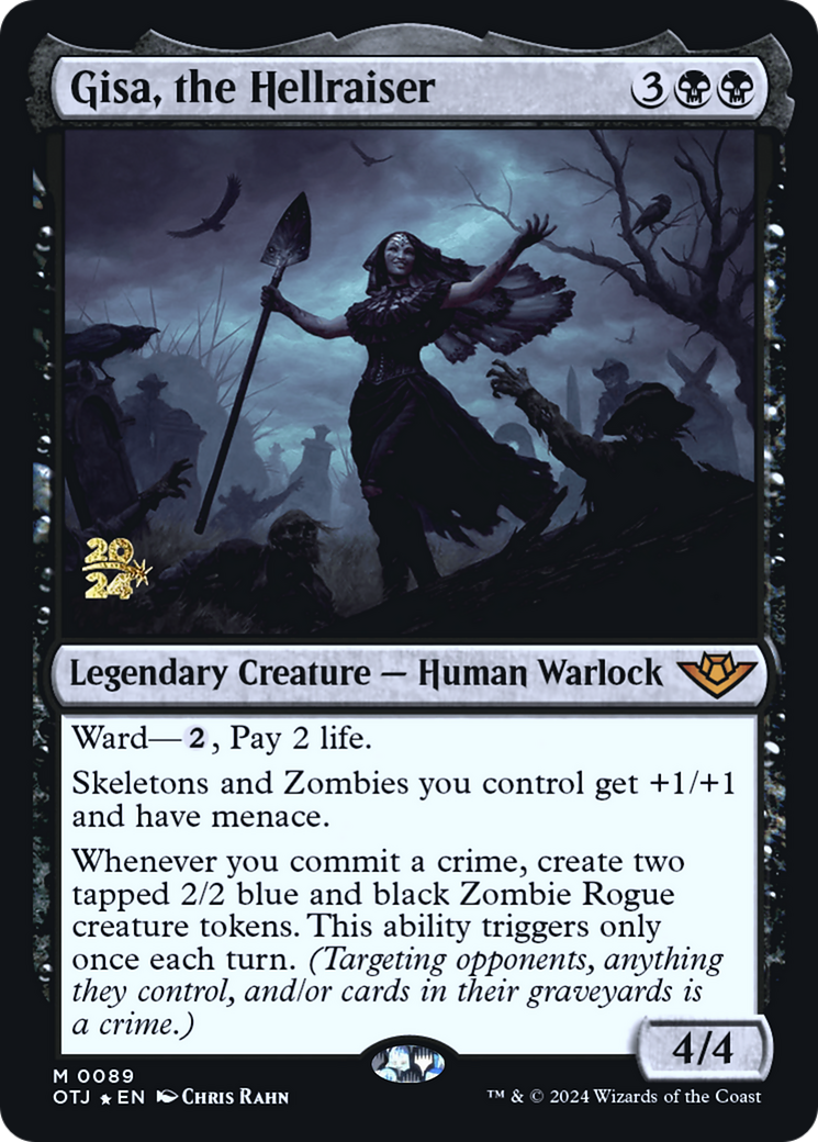 Gisa, the Hellraiser (PRE-89S) [Outlaws of Thunder Junction Promos] Foil