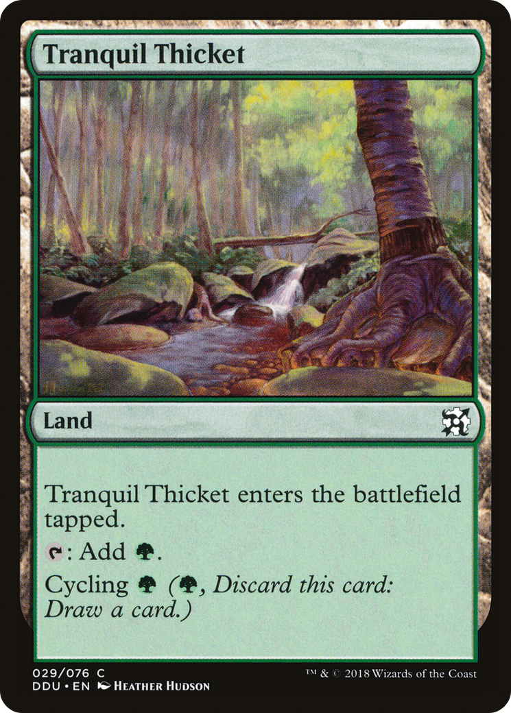 Tranquil Thicket (DDU-029) [Duel Decks: Elves vs. Inventors]