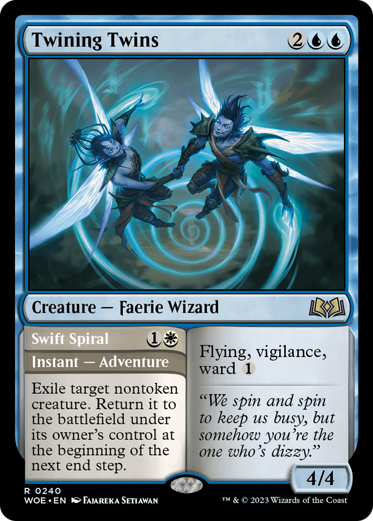 Twining Twins // Swift Spiral (WOE-240) [Wilds of Eldraine]