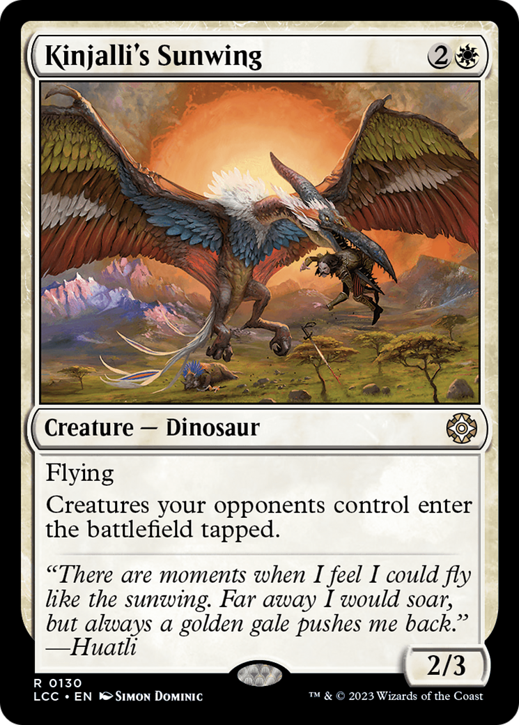 Kinjalli's Sunwing (LCC-130) [The Lost Caverns of Ixalan Commander]