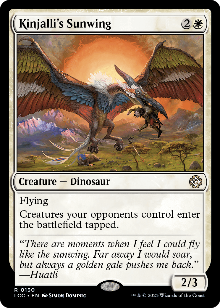 Kinjalli's Sunwing (LCC-130) [The Lost Caverns of Ixalan Commander]