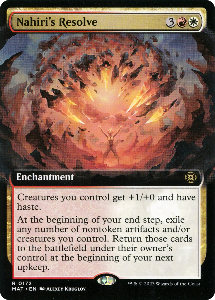 Nahiri's Resolve (MAT-172) [March of the Machine: The Aftermath]: (Extended Art) Foil