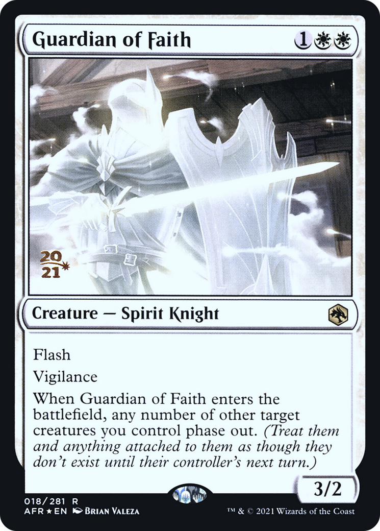 Guardian of Faith (PRE-18S) [Adventures in the Forgotten Realms Promos] Foil