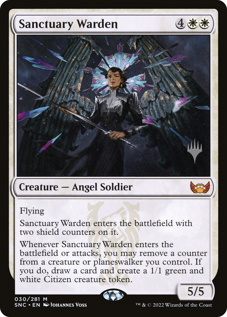 Sanctuary Warden (PPSNC-030) [Promo Pack: Streets of New Capenna Promos]