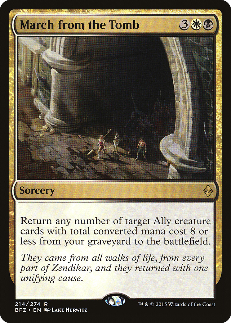 March from the Tomb (BFZ-214) [Battle for Zendikar]