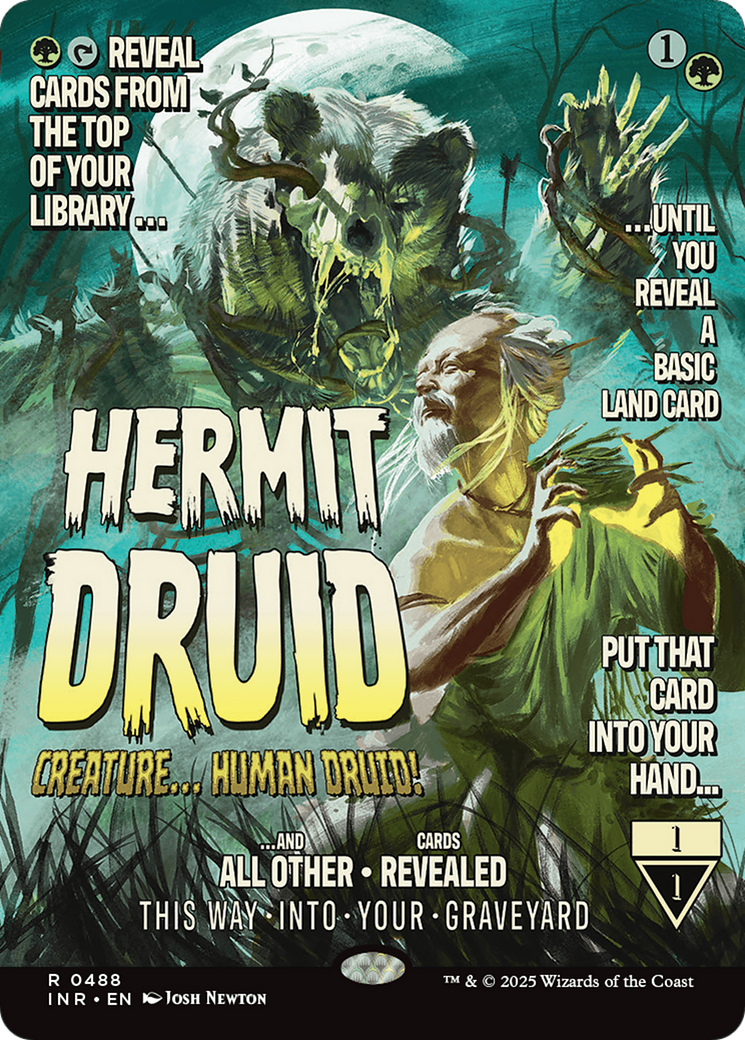 Hermit Druid (INR-488) [Innistrad Remastered]: (Showcase) (Borderless) Foil